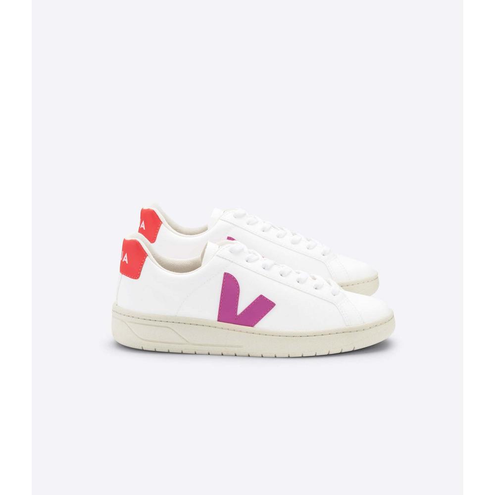 παπουτσια γυναικεια Veja URCA CWL White/Red | GR 571FDN